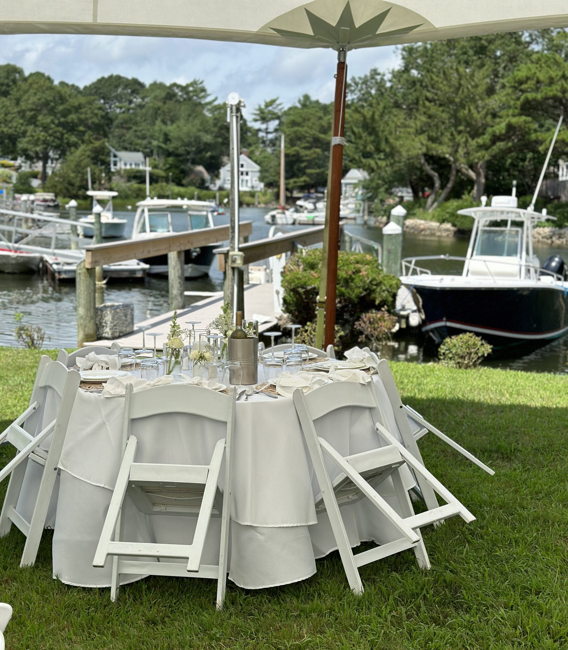 Cape Cod backyard bridal shower